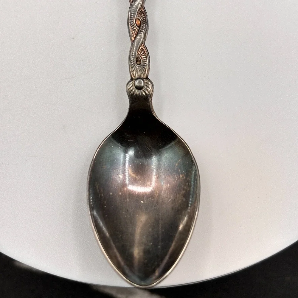 VTG 80s‎ Mount St. Helens Souvenir Collector Spoon Volcano Eruption Silver Tone